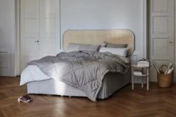 Matri Piia Single Bed Cover, 160 X 260 Cm, Dove 5 Matri Piia Single Bed Cover, 160 X 260 Cm, Dove -Fine Home Textiles Store Matri Lempi headboard and Piia bedspread low