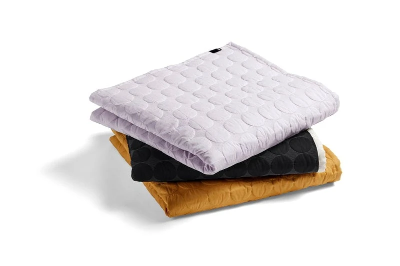 HAY Mega Dot Bed Cover, Mustard 4 HAY Mega Dot Bed Cover, Mustard - Image 2