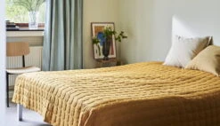 HAY Mega Dot Bed Cover, Mustard 11 HAY Mega Dot Bed Cover, Mustard -Fine Home Textiles Store Mega Dot 260x260 mustard