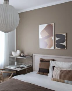 Ferm LIVING Dry Cushion, 50 X 50 Cm, Sugar Kelp - Black -Fine Home Textiles Store Midsummer Bedroom 11