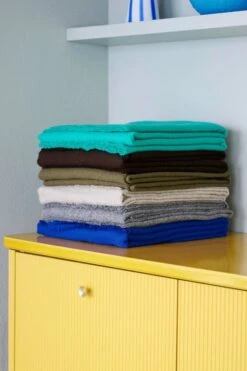 HAY Mono Blanket, 130 X 180 Cm, Aqua Green -Fine Home Textiles Store Mono Blanket ultra marine steel grey olive creme melange chocolate aqua green 2