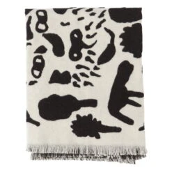 Iittala OTC Cheetah Blanket, Black - White