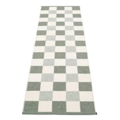 Pappelina Pix Rug, 70 X 240 Cm, Army - Vanilla - Sage