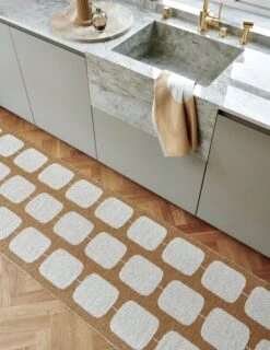 Pappelina Sten Rug, 70 X 100 Cm, Ochre - Vanilla -Fine Home Textiles Store Pappelina sten ochre 2 1