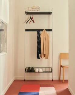 HAY Ethan Cook Flat Works Rug, 80 X 250 Cm, Double Stack 8 HAY Ethan Cook Flat Works Rug, 80 X 250 Cm, Double Stack -Fine Home Textiles Store Pier System 1041 PS black powder coated steel clear anodised profiles Pastis Chair wb lacquered oak Ethan Cook Flat Works wave