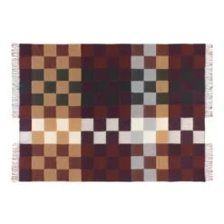 Silkeborg Uldspinderi Plain Beat Throw, Warm Red -Fine Home Textiles Store Plain Beat 1222 02