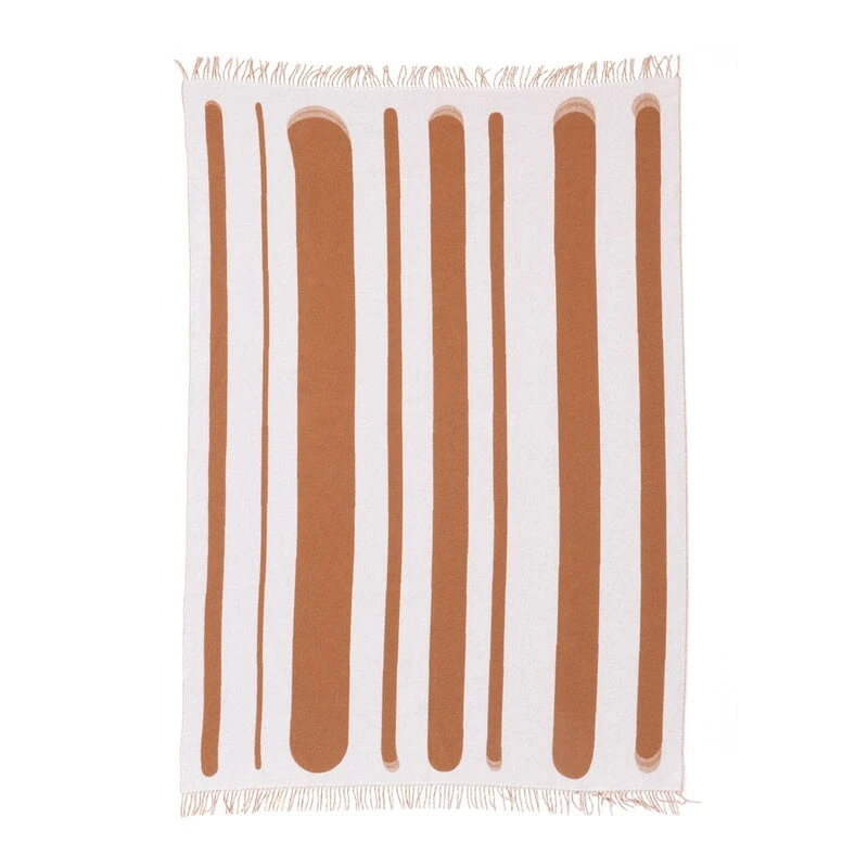 Raawii Brush Blanket, Tan - Milk 5 Raawii Brush Blanket, Tan - Milk - Image 3