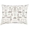 Saana Ja Olli Maailman Synty Cushion Cover, 60 X 80 Cm, White - Black
