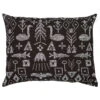 Saana Ja Olli Maailman Synty Cushion Cover, 60 X 80 Cm, Black - White