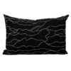 Saana Ja Olli Rakkauden Meri Cushion Cover, 40 X 60 Cm, Black - White