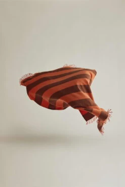 Silkeborg Uldspinderi The Sweater Polychrome Throw, Orange - Brown 11 Silkeborg Uldspinderi The Sweater Polychrome Throw, Orange - Brown -Fine Home Textiles Store Silkeborg Uld Polychrome OB 150729