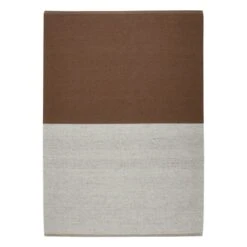 Interface Split Rug, Linen - Toffee Brown
