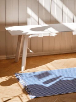 HAY Stripes And Stripes Rug, 60 X 200 Cm, Bluebell Ripple 10 HAY Stripes And Stripes Rug, 60 X 200 Cm, Bluebell Ripple -Fine Home Textiles Store Stripes and Stripes bluebell ripple CPH Deux 215 Bench pearl white