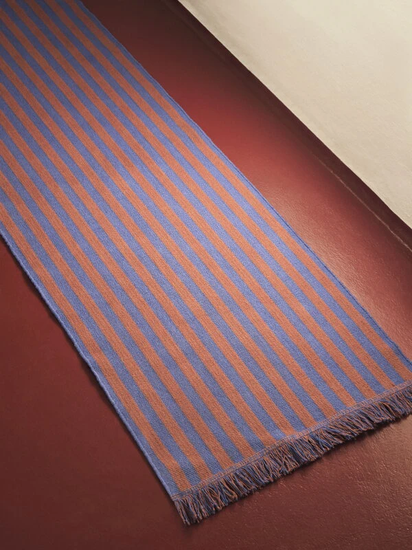 HAY Stripes And Stripes Rug, 65 X 300 Cm, Navy Cacao 8 HAY Stripes And Stripes Rug, 65 X 300 Cm, Navy Cacao - Image 6