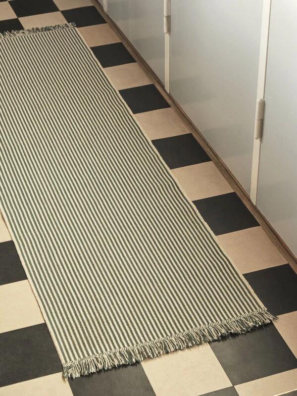 HAY Stripes And Stripes Rug, 60 X 200 Cm, Cucumber Green 7 HAY Stripes And Stripes Rug, 60 X 200 Cm, Cucumber Green - Image 5