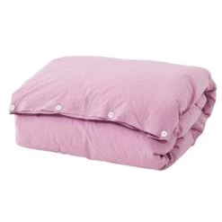 Tekla Single Duvet Cover, 150 X 210 Cm, Mallow Pink