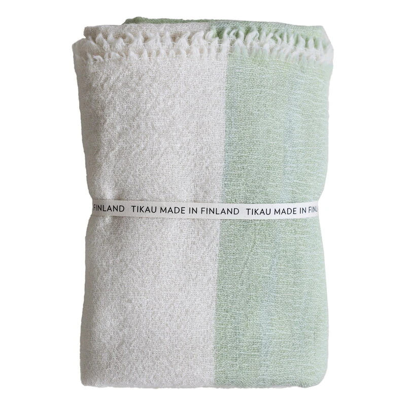 Tikau Block Throw, 145 X 185 Cm, Green 3 Tikau Block Throw, 145 X 185 Cm, Green