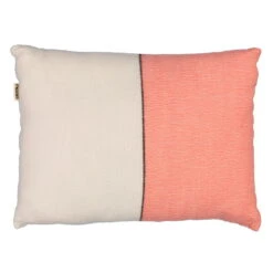 Tikau Block Cushion, 45 X 60 Cm, Coral - Black