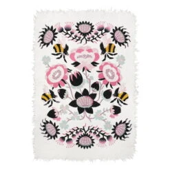 Tikau Bombroo Rug, 125 X 185 Cm, Light Pink