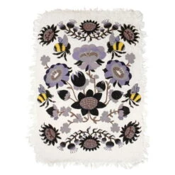 Tikau Bombroo Rug, 125 X 185 Cm, Light Purple