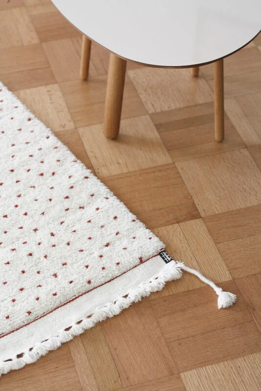 Tikau Raindrop Rug, Orange 4 Tikau Raindrop Rug, Orange - Image 2