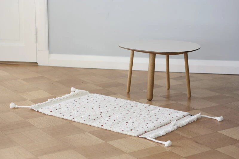 Tikau Raindrop Rug, Orange 5 Tikau Raindrop Rug, Orange - Image 3