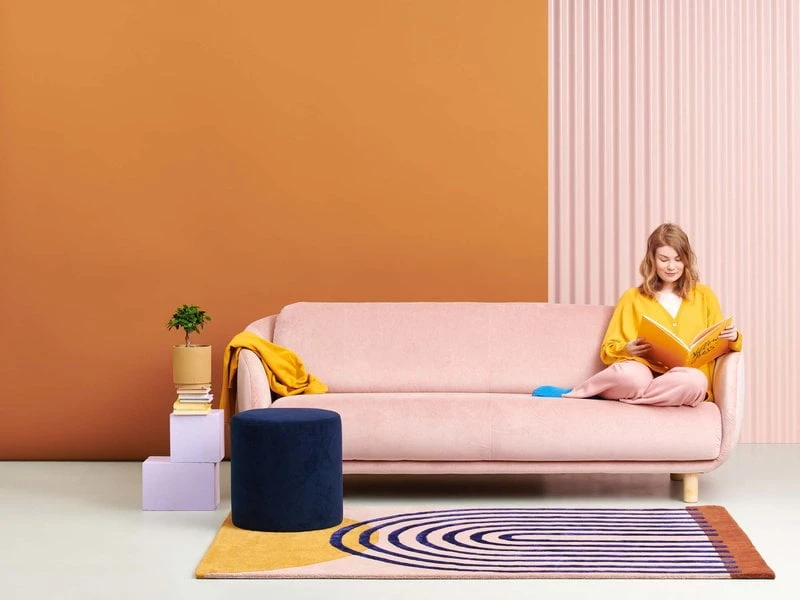 Finarte Atrium Rug, Pink-gold 6 Finarte Atrium Rug, Pink-gold - Image 4