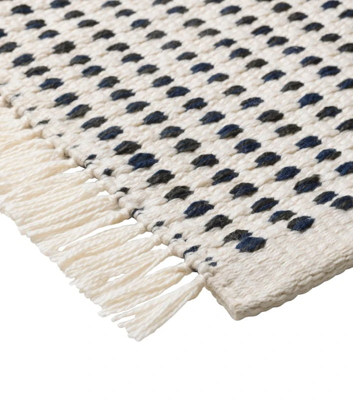 Ferm LIVING Way Rug, 70 X 180 Cm, Off White - Dark Blue 4 Ferm LIVING Way Rug, 70 X 180 Cm, Off White - Dark Blue - Image 2