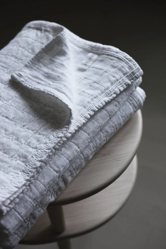 Matri Aava Double Bed Cover, 260 X 260 Cm, White 6 Matri Aava Double Bed Cover, 260 X 260 Cm, White - Image 4