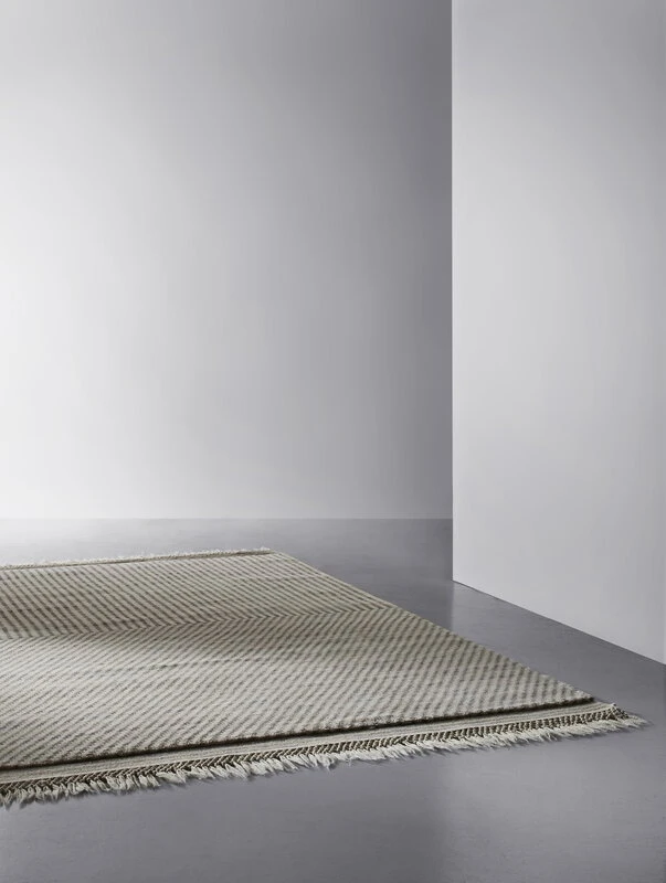 Anno Niwa Wool Rug 170 X 240 Cm, White - Grey 6 Anno Niwa Wool Rug 170 X 240 Cm, White - Grey - Image 4