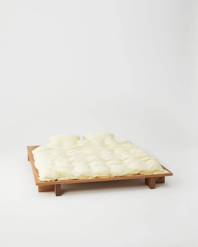 Tekla Pillow Sham, 50 X 60 Cm, Sunbleach Yellow 4 Tekla Pillow Sham, 50 X 60 Cm, Sunbleach Yellow - Image 2