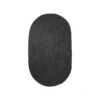 Ferm LIVING Eternal Oval Jute Rug, Small, Black 1 Ferm LIVING Eternal Oval Jute Rug, Small, Black -Fine Home Textiles Store ferm living eternal pieni oval juuttimatto musta mv