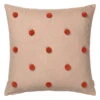 Ferm LIVING Dot Tufted Cushion, Camel - Red