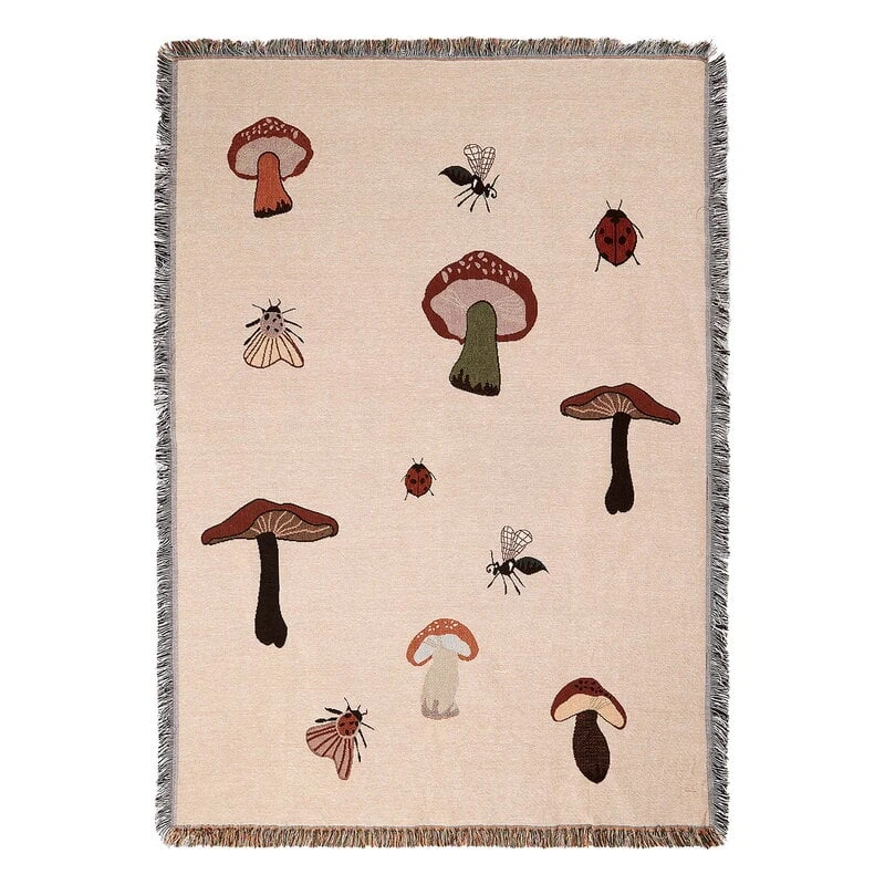 Ferm LIVING Forest Tapestry Blanket, Sand 3 Ferm LIVING Forest Tapestry Blanket, Sand