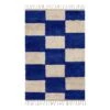 Ferm LIVING Mara Knotted Rug, L, Bright Blue - Offwhite -Fine Home Textiles Store fermLIVING MaraKnottedRugs Large BrightBlueOffWhite 1104264889 pack 1