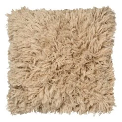 Ferm LIVING Meadow High Pile Cushion, Light Sand