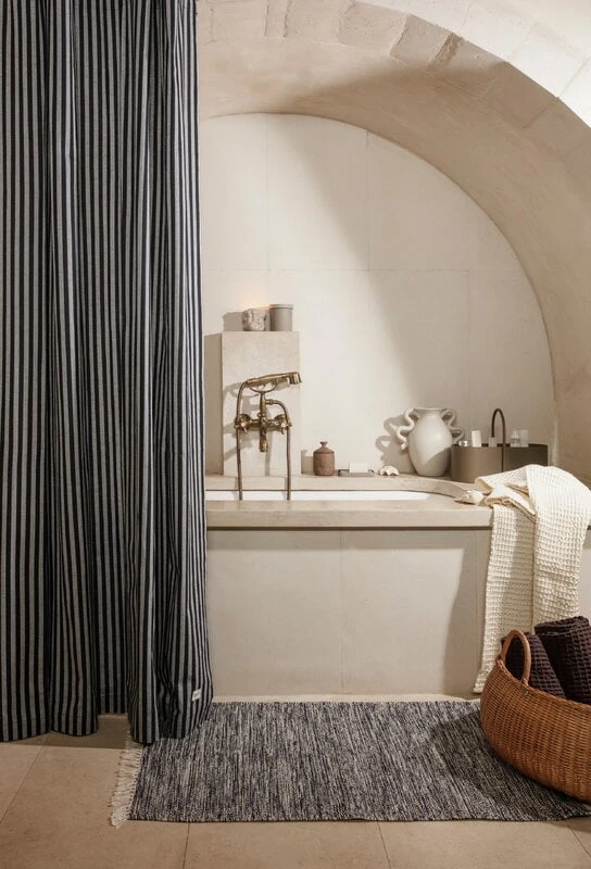 Ferm LIVING Melange Rug, 60 X 100 Cm, Dark Navy 4 Ferm LIVING Melange Rug, 60 X 100 Cm, Dark Navy - Image 2