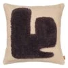 Ferm LIVING Lay Cushion, 50 X 50 Cm, Sand - Dark Brown 2 Ferm LIVING Lay Cushion, 50 X 50 Cm, Sand - Dark Brown -Fine Home Textiles Store fermLIVING AW22 LayCushion SandDarkBrown pack 1