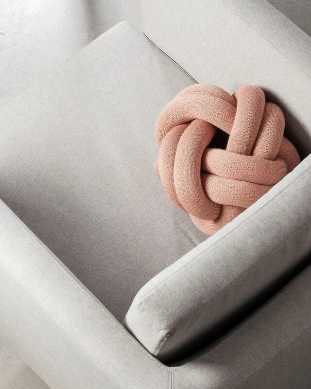 Design House Stockholm Knot Cushion, Dusty Pink 4 Design House Stockholm Knot Cushion, Dusty Pink - Image 2