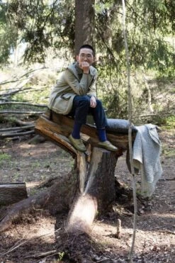 Lapuan Kankurit Metsä Blanket, Light Grey -Fine Home Textiles Store lapuankankurit metsa cushion cover and blanket 2