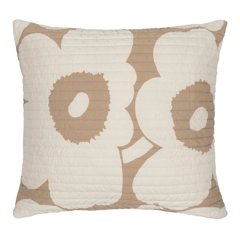 Marimekko Unikko Cushion, 60 X 60 Cm, Beige - Natural White 3 Marimekko Unikko Cushion, 60 X 60 Cm, Beige - Natural White