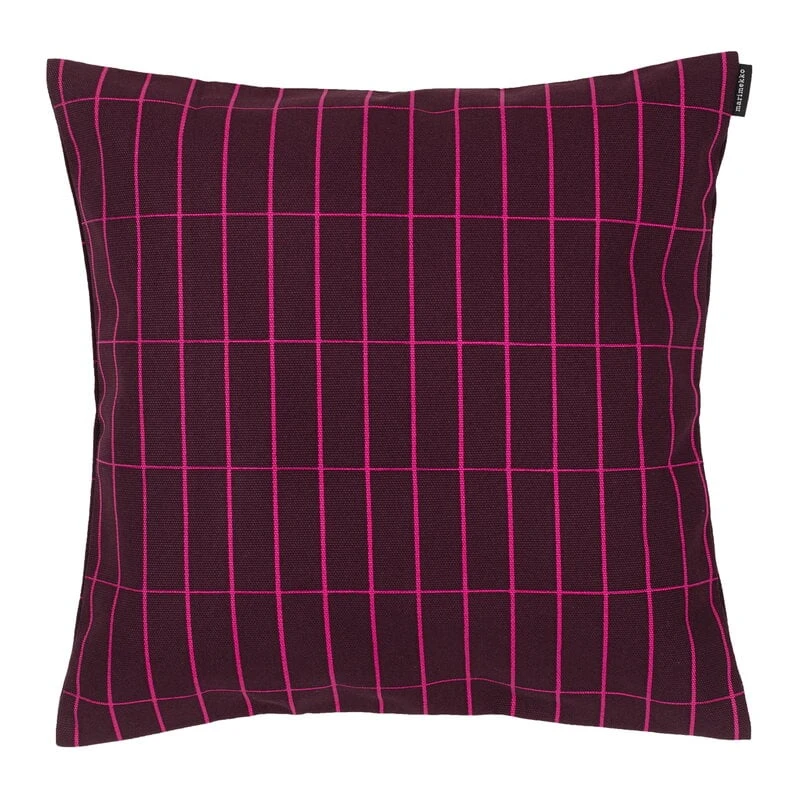 Marimekko Pieni Tiiliskivi Cushion Cover, 40 X 40 Cm, Dark Red - Pink 3 Marimekko Pieni Tiiliskivi Cushion Cover, 40 X 40 Cm, Dark Red - Pink