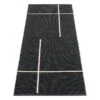 Pappelina Fred Rug, 70 X 180 Cm, Black - Vanilla