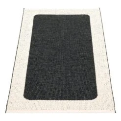 Pappelina Ilda Rug, 70 X 120 Cm, Black - Vanilla 8 Pappelina Ilda Rug, 70 X 120 Cm, Black - Vanilla -Fine Home Textiles Store pappelina ilda ilx712 back