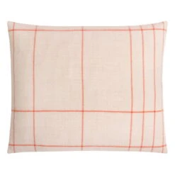 Paustian Soft Pillow, Checks, Orange