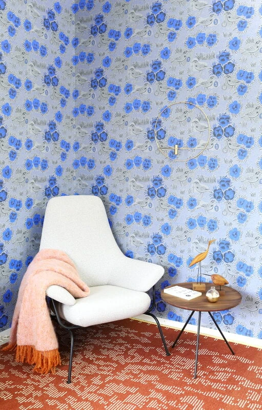 Lapuan Kankurit Revontuli Mohair Blanket, Rust - Rose 5 Lapuan Kankurit Revontuli Mohair Blanket, Rust - Rose - Image 3