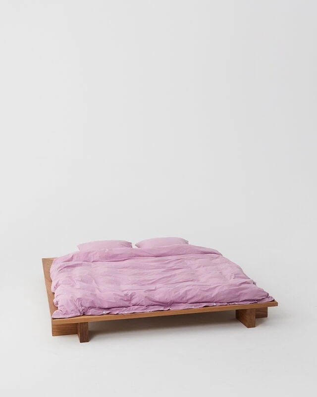 Tekla Single Duvet Cover, 150 X 210 Cm, Mallow Pink 5 Tekla Single Duvet Cover, 150 X 210 Cm, Mallow Pink - Image 3