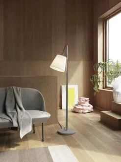 Muuto Rhythm Throw, Light Grey -Fine Home Textiles Store pull floor lamp grey oslo sofa fiord 151 varjo rug muuto org