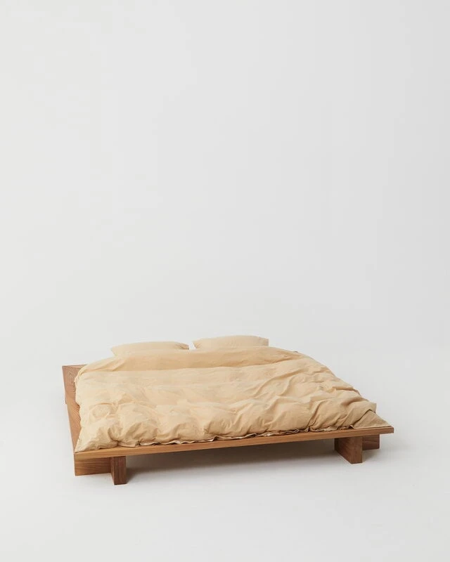 Tekla Single Duvet Cover, 150 X 210 Cm, Sand Beige 4 Tekla Single Duvet Cover, 150 X 210 Cm, Sand Beige - Image 2