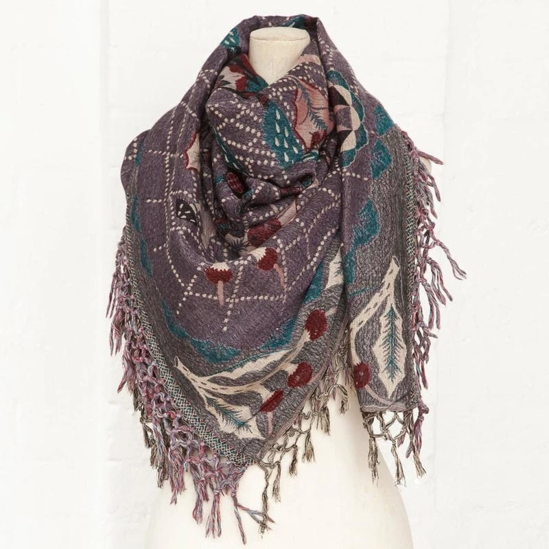 Klaus Haapaniemi & Co. Spider Shawl, 120 X 120 Cm, Purple 4 Klaus Haapaniemi & Co. Spider Shawl, 120 X 120 Cm, Purple - Image 2